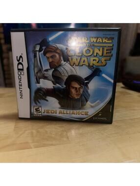 NINTENDO DS Star Wars the Clone Wars Jedi Alliance video game & case LUCAS ARTS